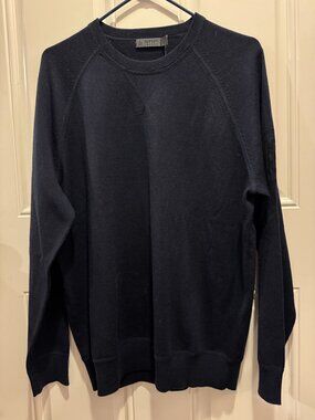 NWT G/FORE Men's Circle G’s 100% Merino Wool Crewneck Sweater Twilight $195.00